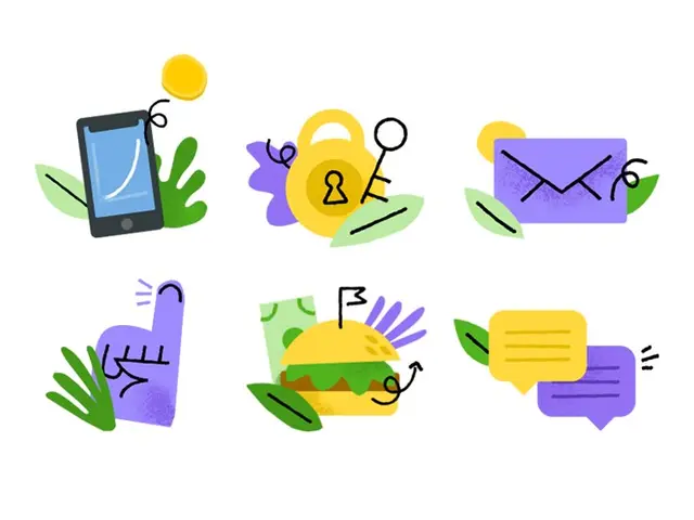 Acorns Illustrations — Six Playful App Icons
