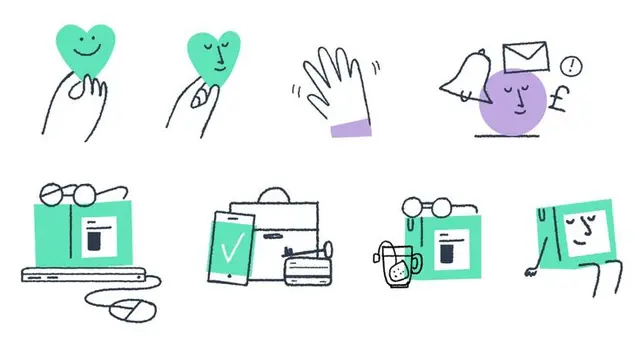 Echo Pharmacy / LloydsDirect bicycle delivery illustration — lauraalejo