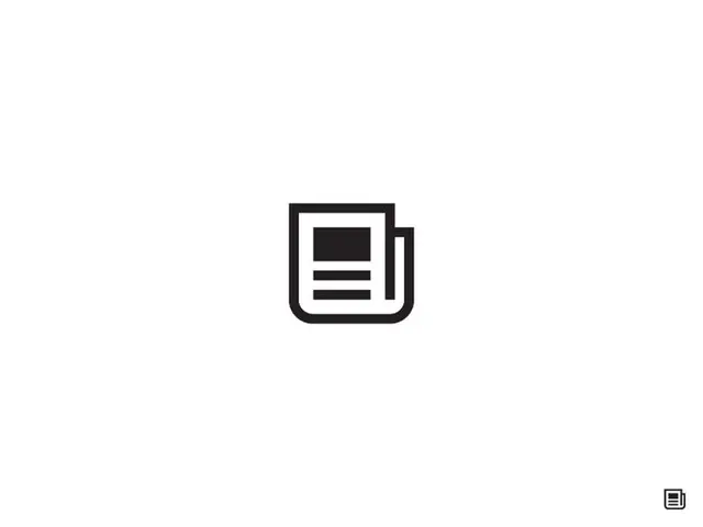 Newspaper Icon — Monochrome UI Glyph