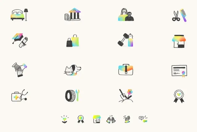 Nextdoor illustration style and library — Joy Pepper case study
