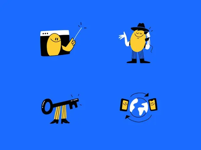 Icon set — Raza (yellow mascot icons)