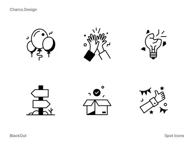 BlackOut — Spot icon set (Charco.Design)