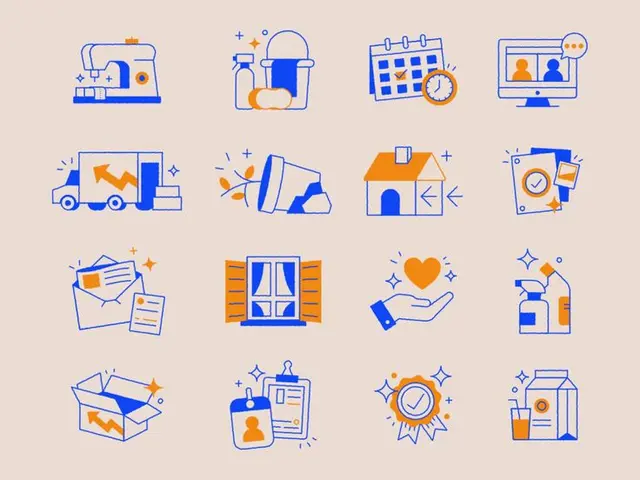 Cleaning Company Iconset — 16 two-color service icons (Dribbble)