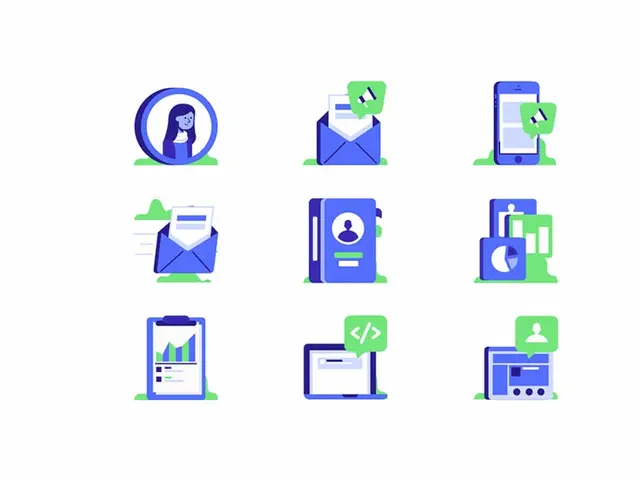 Campaignitor Iconset — 9 flat marketing and UI icons