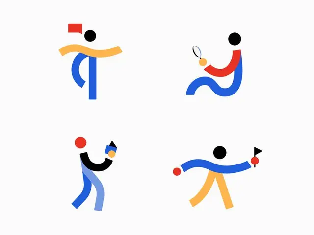 Online Courses Illustration — Four Geometric Learning Icons