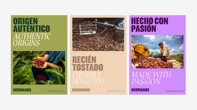 Hermanos Colombian Coffee Roasters — Packaging shot (Fellow Partners case study)