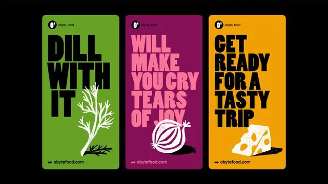 O'Byte Lentil Chips — Bold Typographic Yellow Packaging by Asketic Design Studio