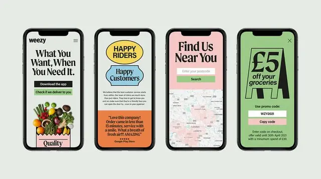 Weezy grocery branding posters by Otherway London — PRINT Magazine