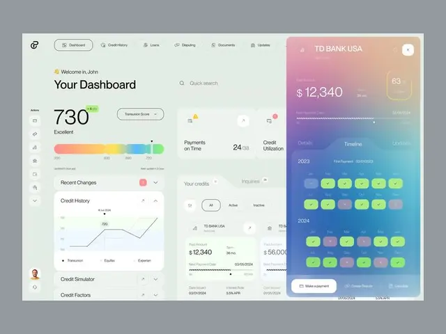 Credit Pros — SaaS Credit Score Dashboard (Dribbble)