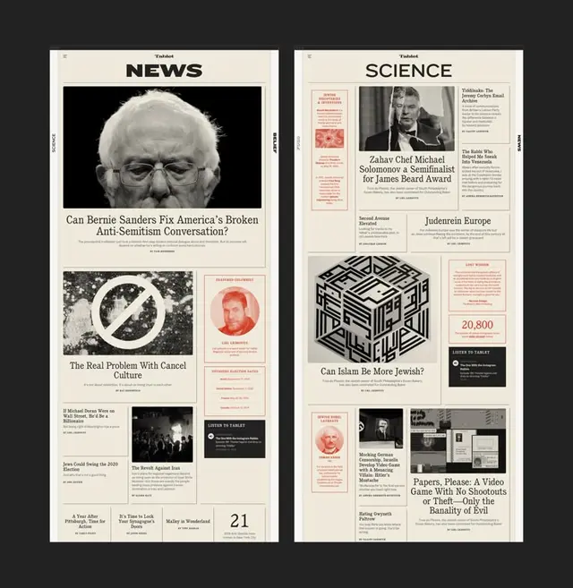 Tablet — Pentagram brand identity and responsive website design