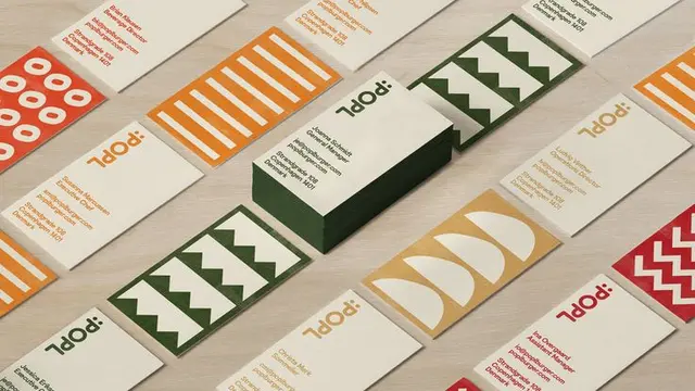 POPL — vertical orange logotype by Gretel (Brand New / UnderConsideration)