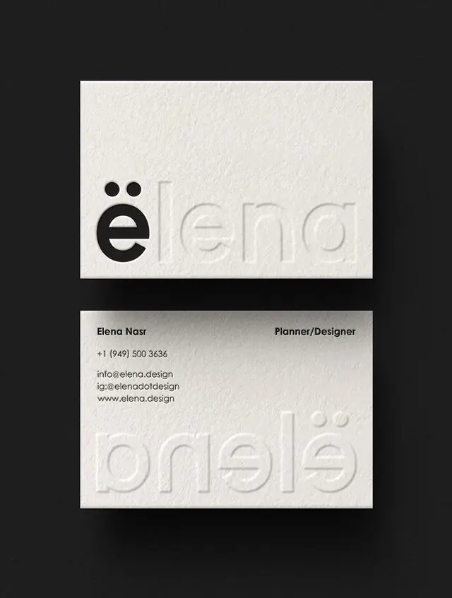 Elena — Minimal stationery and identity (Mindsparkle Mag)
