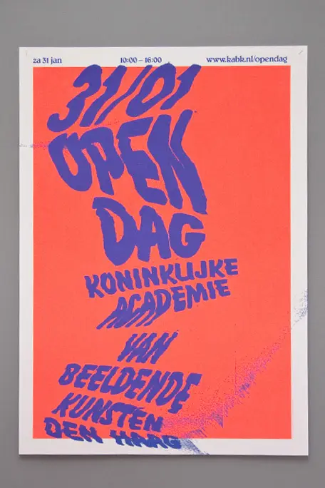 KABK Open Dag poster — 31/01