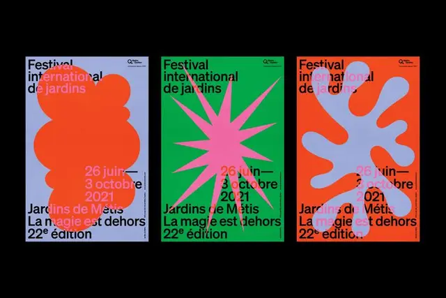 Festival international de jardins — 2021 poster triptych (Jardins de Métis)