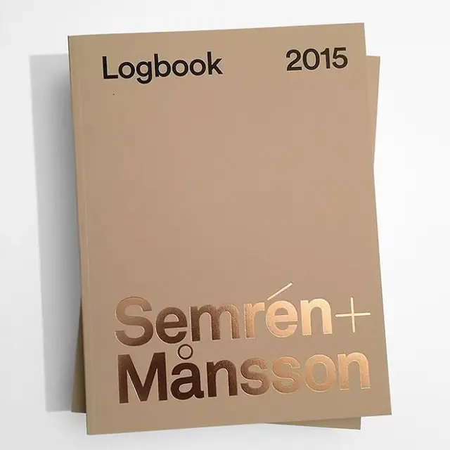 Semrén+ Månsson Logbook — 2015 foil-stamped softcover