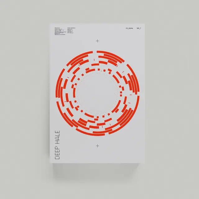 Red segmented circular poster with vertical "DEEP HOLE" label