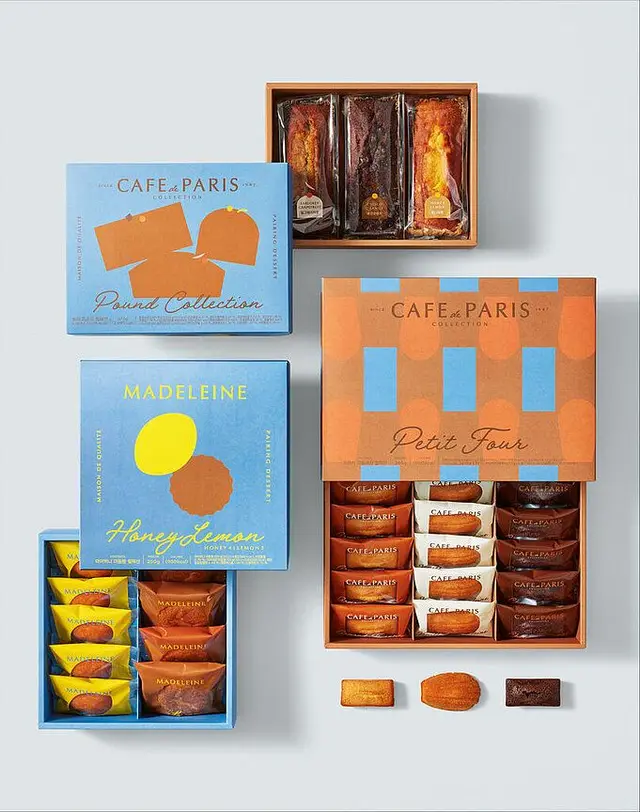 Café de Paris Petit Four & Madeleine Gift Box Assortment