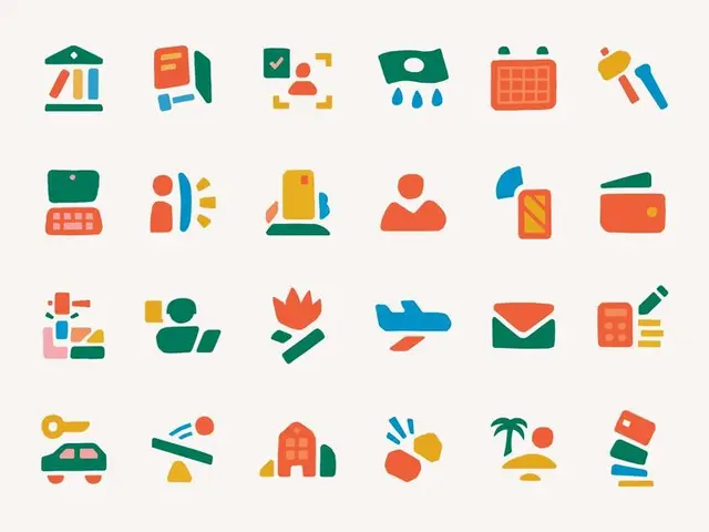 Playful Multicolor Flat Icon Pack — Finance, Travel & UI Glyphs