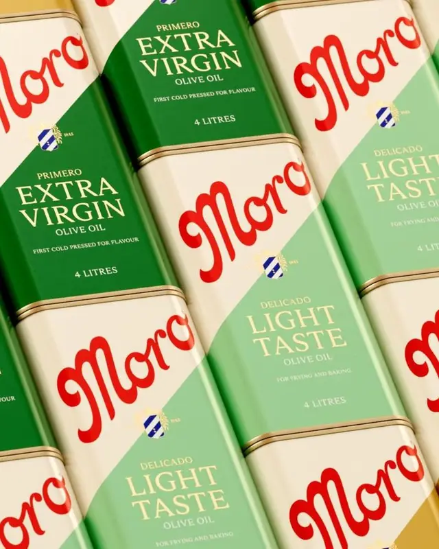 Moro olive oil 4-litre tin packaging — Extra Virgin and Light Taste