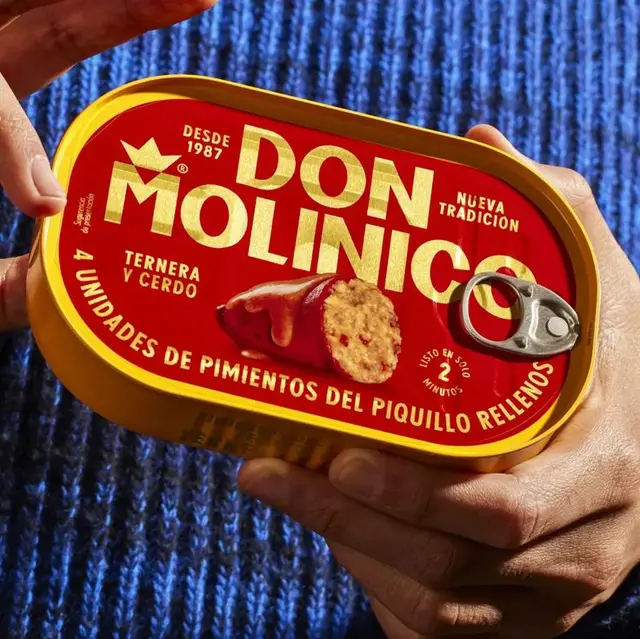 DON MOLINICO — lata de pimientos del piquillo rellenos (4 unidades)