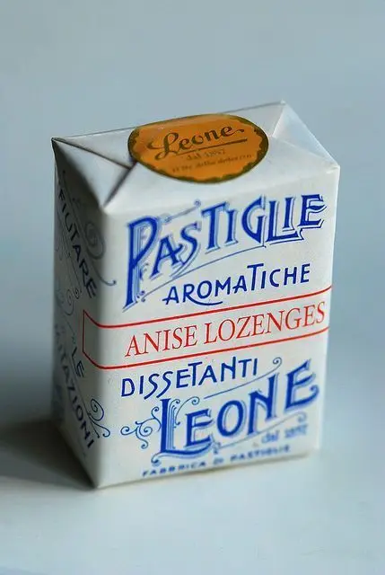 Leone Pastiglie Aromatiche — Anise Lozenges vintage paper packet