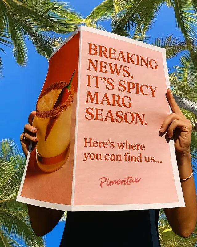Spicy Marg Season promotional poster — Pimentae