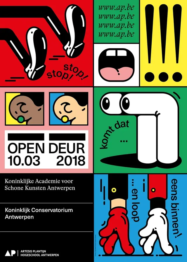 AP Antwerpen — Open Deur poster (10.03.2018)
