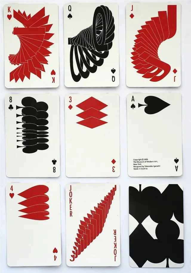 MoMA playing cards (1993) — Takenobu Igarashi geometric pip set